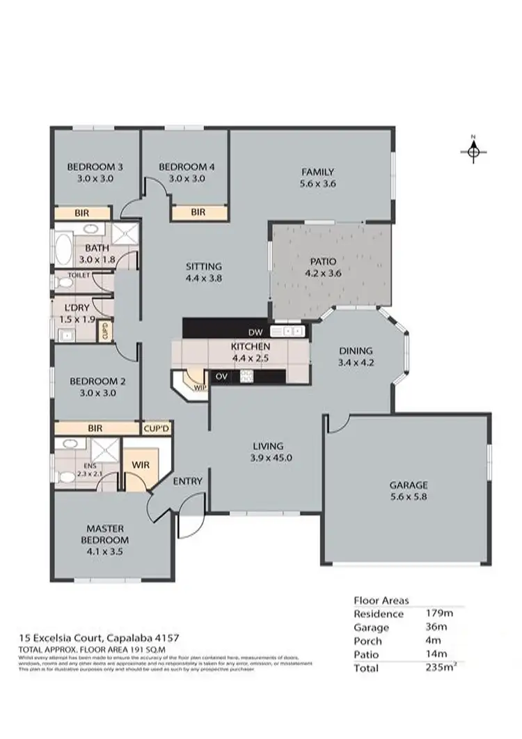 Floorplan of Homely house listing, 15 Excelsia Court, Capalaba QLD 4157