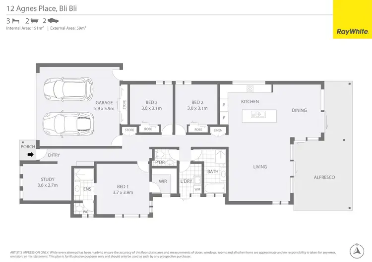 Floorplan of Homely house listing, 12 Agnes Place, Bli Bli QLD 4560
