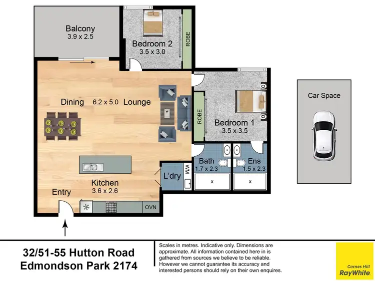 Floorplan of Homely unit listing, 32/51-55 Hutton Road, Edmondson Park NSW 2174