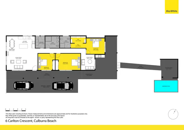 Floorplan of Homely house listing, 6 Carlton Crescent, Culburra Beach NSW 2540