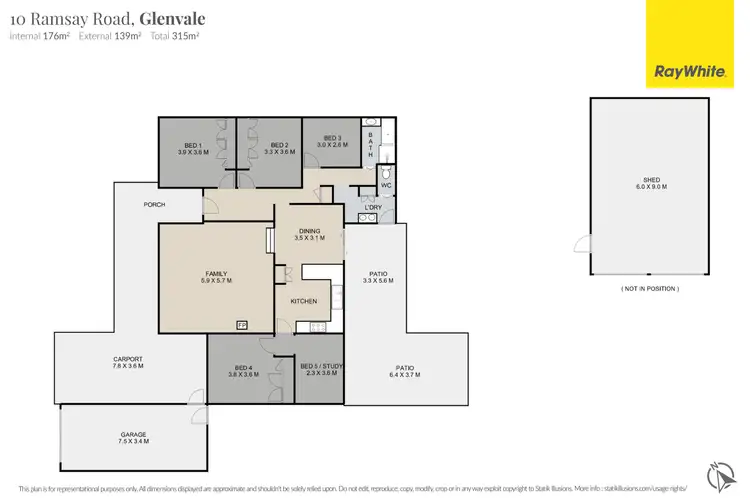 Floorplan of Homely house listing, 10 Ramsay Road, Glenvale QLD 4350