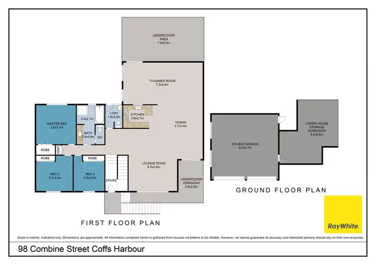 Floorplan of Homely house listing, 98 Combine Street, Coffs Harbour NSW 2450