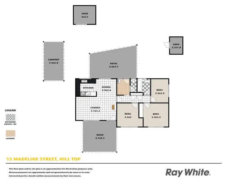 Floorplan of Homely house listing, 15 Madeline Street, Hill Top NSW 2575