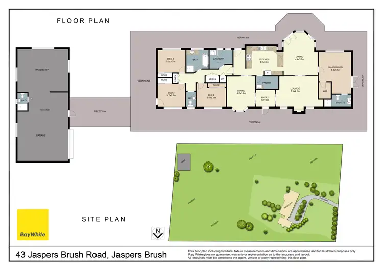Floorplan of Homely rural property listing, 43 Jaspers Brush Road, Jaspers Brush NSW 2535