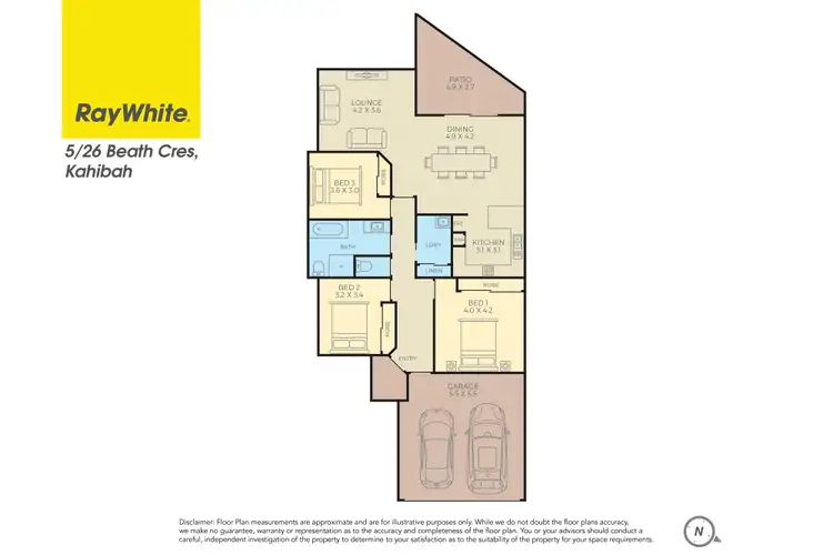 Floorplan of Homely villa listing, 5/26 Beath Crescent, Kahibah NSW 2290