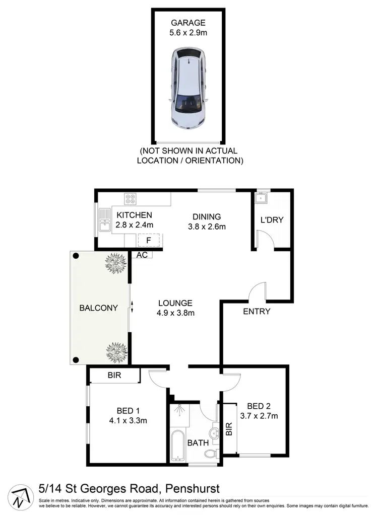 Floorplan of Homely apartment listing, 5/14 St Georges Road, Penshurst NSW 2222