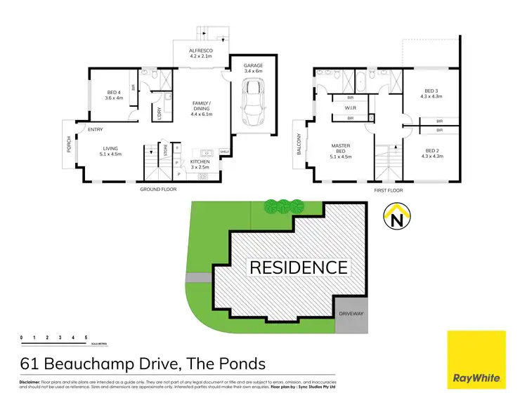 Floorplan of Homely house listing, 61 Beauchamp Drive, The Ponds NSW 2769
