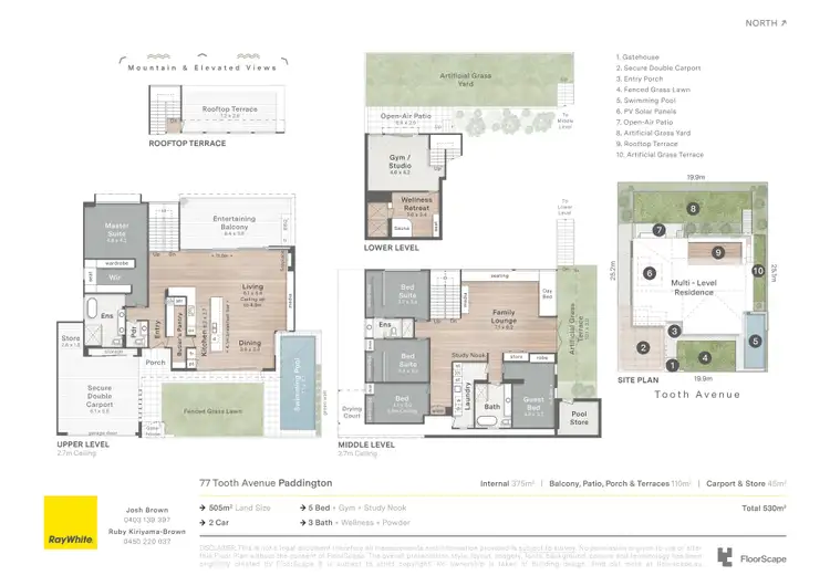 Floorplan of Homely house listing, 77 Tooth Avenue, Paddington QLD 4064