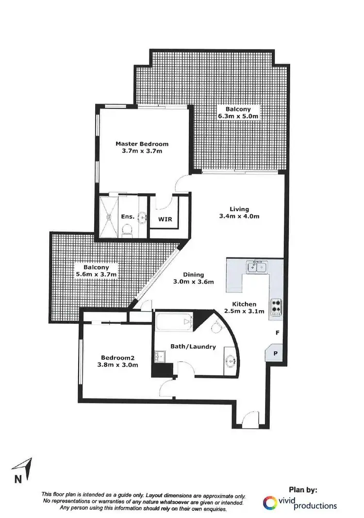 Floorplan of Homely apartment listing, 6/112 - 118 Oxlade Drive, New Farm QLD 4005