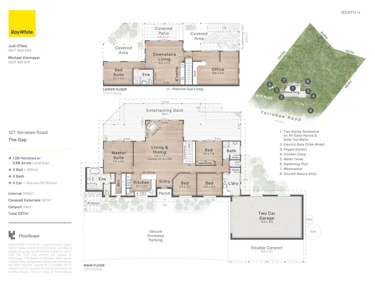 Floorplan of Homely house listing, 127 Yarrabee Road, The Gap QLD 4061