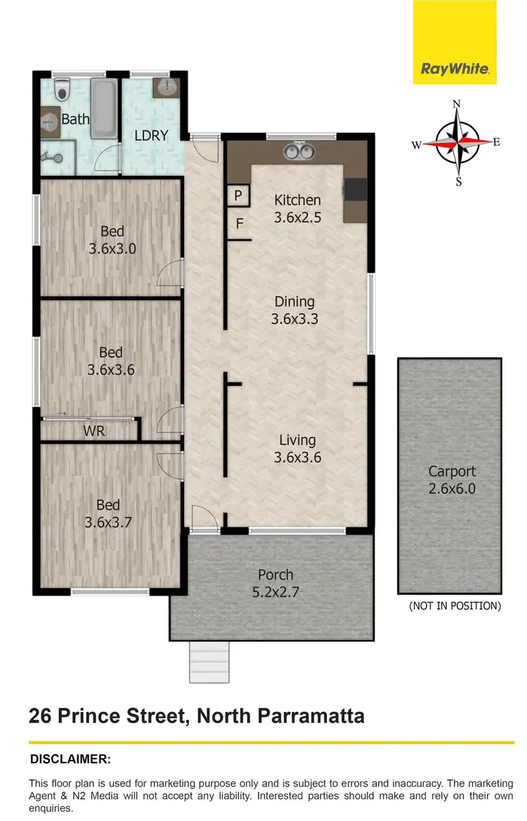 Floorplan of Homely house listing, 26 Prince Street, North Parramatta NSW 2151