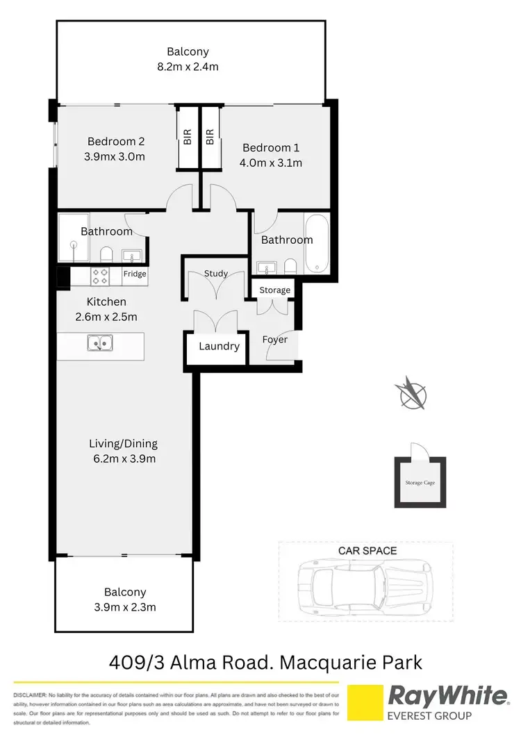 Floorplan of Homely apartment listing, 409/3 Alma Road, Macquarie Park NSW 2113