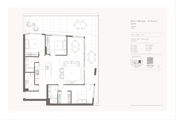Floorplan of Homely unit listing, 30402/15 Wharf Street, Hamilton QLD 4007
