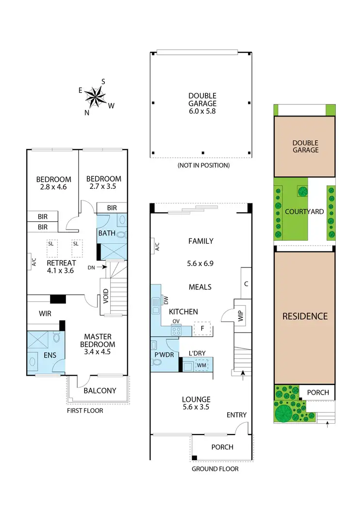 Floorplan of Homely townhouse listing, 3 Composites Lane, Doreen VIC 3754