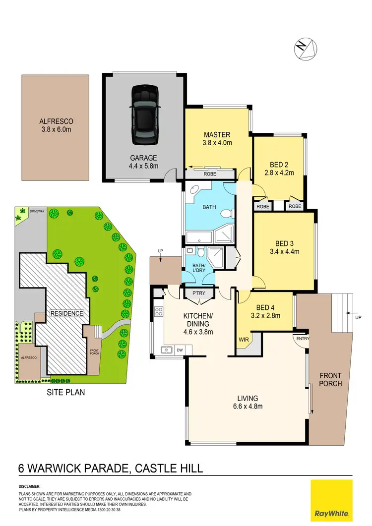 Floorplan of Homely house listing, 6 Warwick Parade, Castle Hill NSW 2154