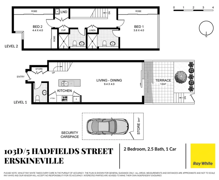 Floorplan of Homely unit listing, 103D/5 Hadfields Street, Erskineville NSW 2043