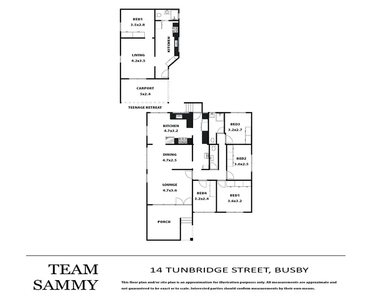 Floorplan of Homely house listing, 14 Tunbridge Street, Busby NSW 2168