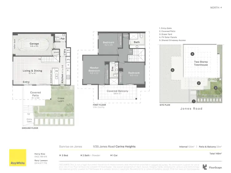 Floorplan of Homely townhouse listing, 1/25 Jones Road, Carina Heights QLD 4152
