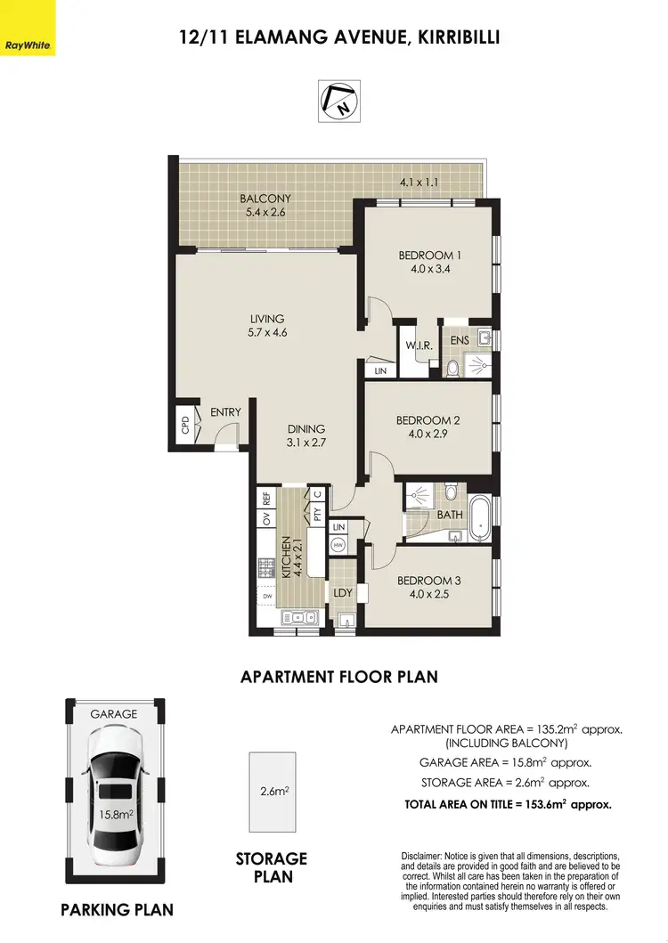 Floorplan of Homely apartment listing, 12/11 Elamang Avenue, Kirribilli NSW 2061