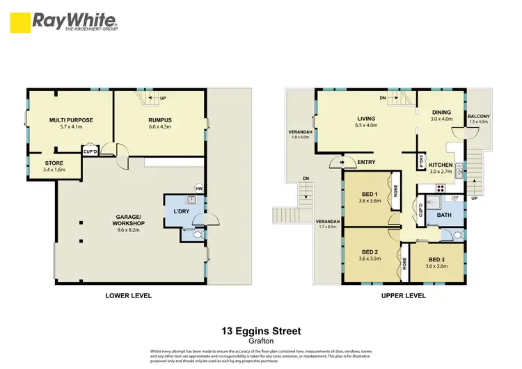 Floorplan of Homely house listing, 13 Eggins Street, Grafton NSW 2460