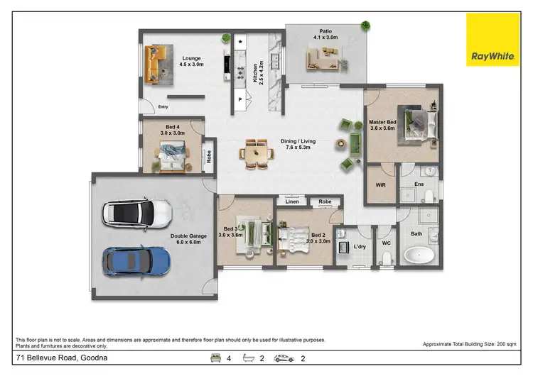 Floorplan of Homely house listing, 71 Bellevue Road, Goodna QLD 4300
