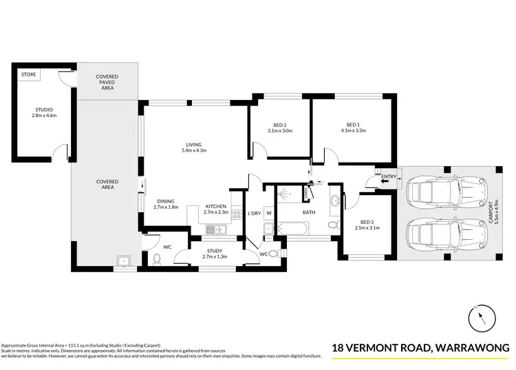 Floorplan of Homely house listing, 18 Vermont Road, Warrawong NSW 2502