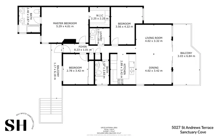 Floorplan of Homely apartment listing, 5027 St Andrews Terrace, Sanctuary Cove QLD 4212