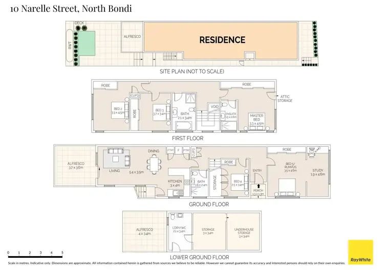 Floorplan of Homely house listing, 10 Narelle Street, North Bondi NSW 2026