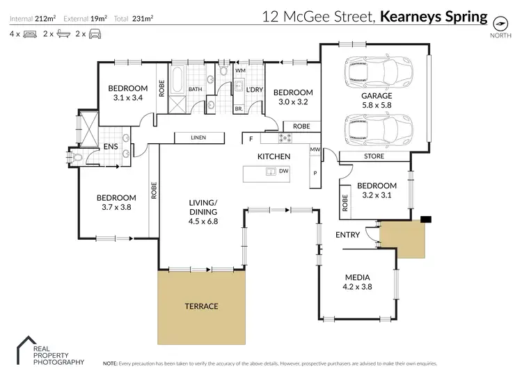 Floorplan of Homely house listing, 12 Mcgee Drive, Kearneys Spring QLD 4350