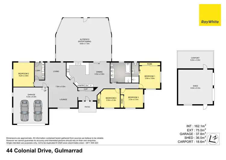 Floorplan of Homely house listing, 44 Colonial Drive, Gulmarrad NSW 2463