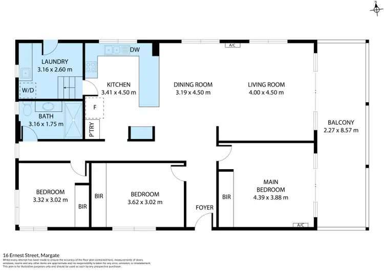 Floorplan of Homely house listing, 16 Ernest Street, Margate QLD 4019