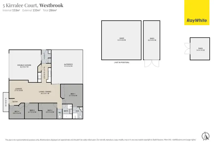 Floorplan of Homely house listing, 5 Kirralee Court, Westbrook QLD 4350