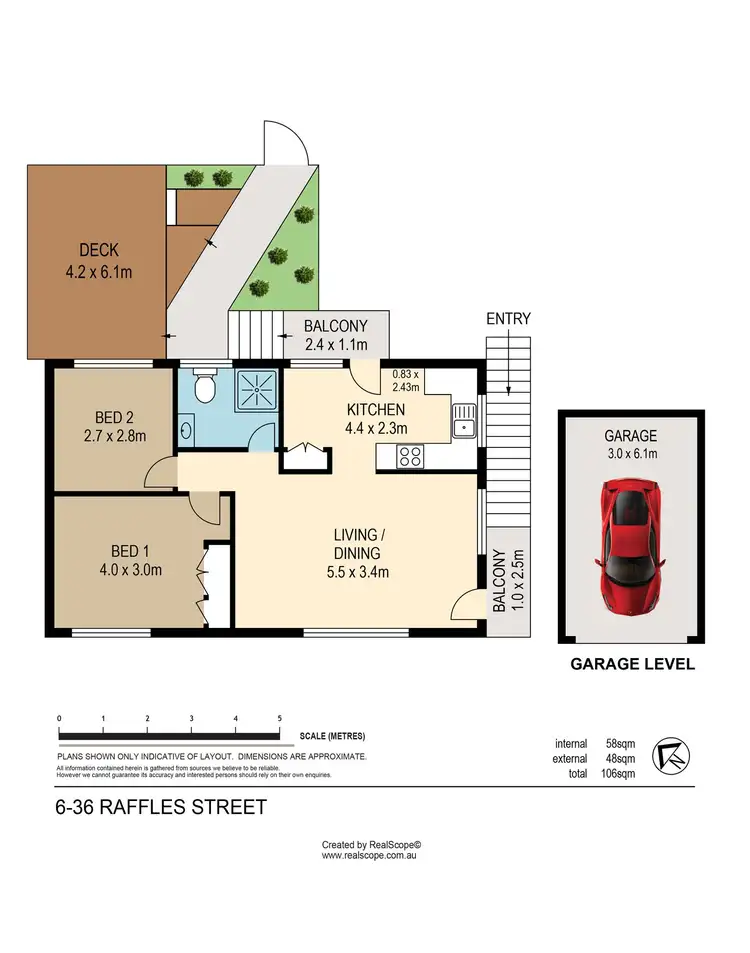 Floorplan of Homely apartment listing, 6/36 Raffles Street, Mount Gravatt East QLD 4122