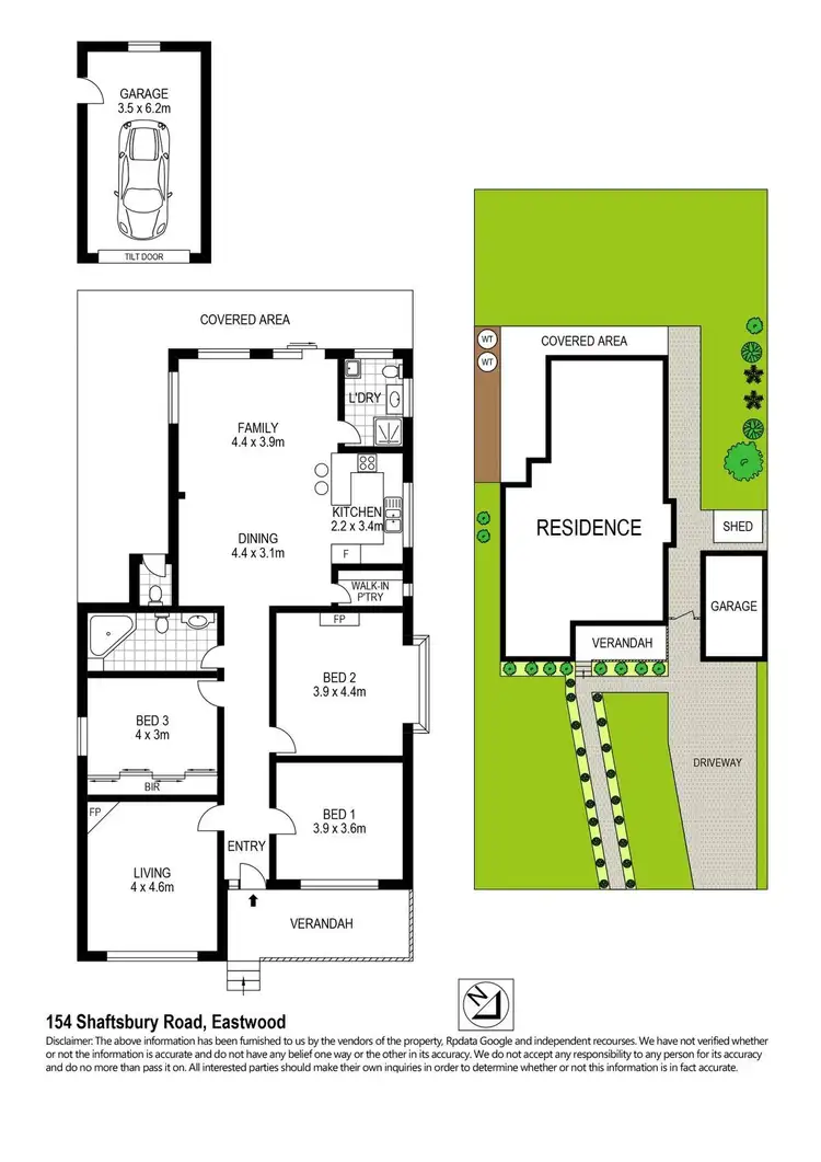 Floorplan of Homely house listing, 154 Shaftsbury Road, Eastwood NSW 2122
