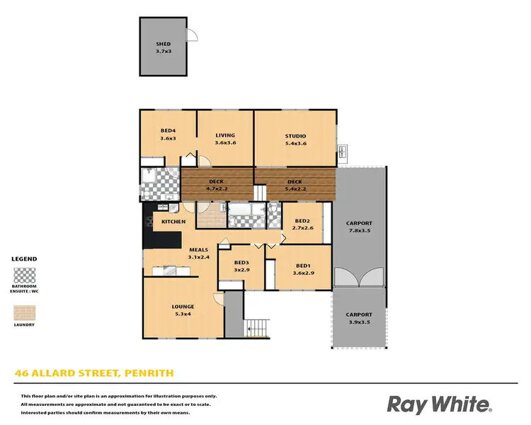 Floorplan of Homely house listing, 46 Allard Street, Penrith NSW 2750