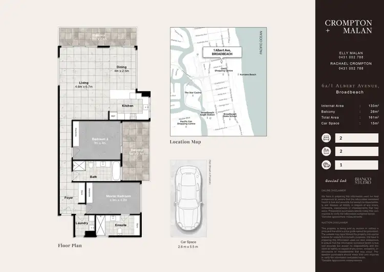 Floorplan of Homely apartment listing, 6A/1 Albert Avenue, Broadbeach QLD 4218