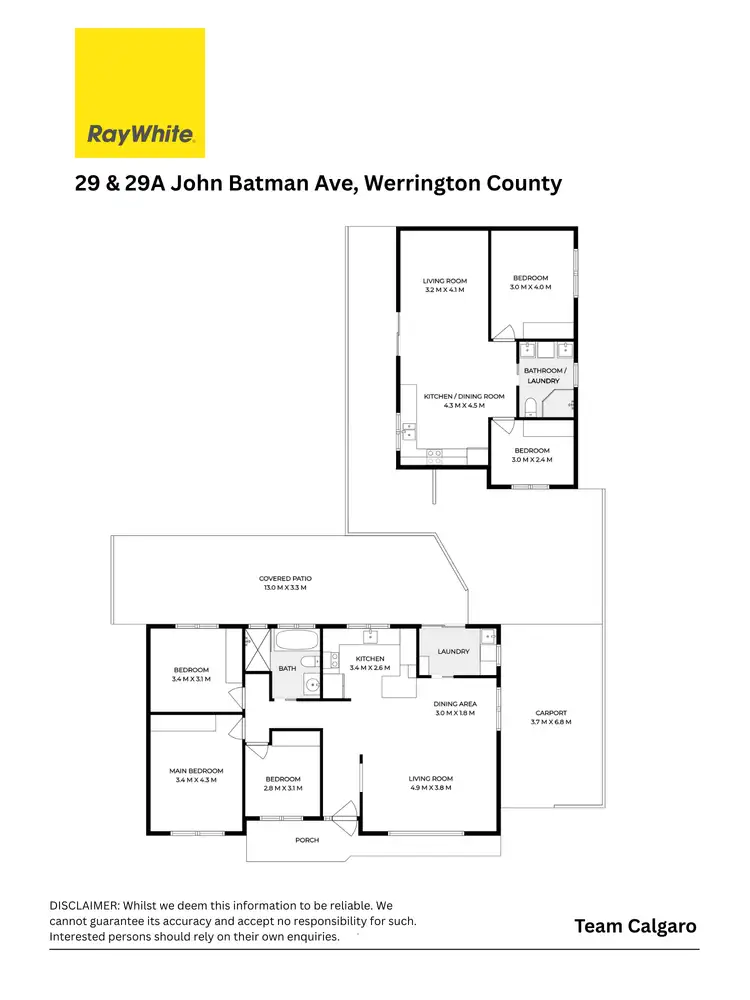 Floorplan of Homely house listing, 29 & 29a John Batman Avenue, Werrington County NSW 2747