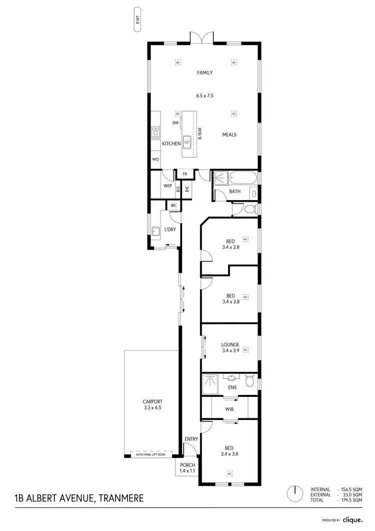 Floorplan of Homely house listing, 1B Albert Avenue, Tranmere SA 5073
