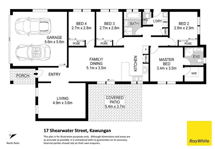 Floorplan of Homely house listing, 17 Shearwater Street, Kawungan QLD 4655
