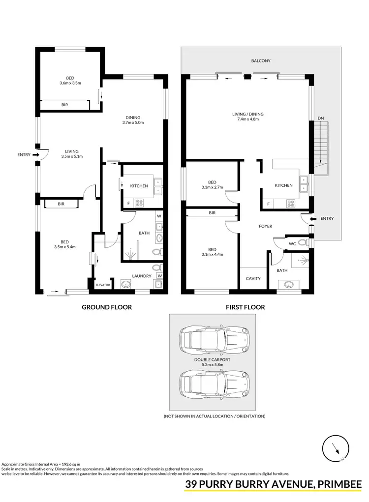 Floorplan of Homely semi-detached listing, 39 Purry Burry Avenue, Primbee NSW 2502