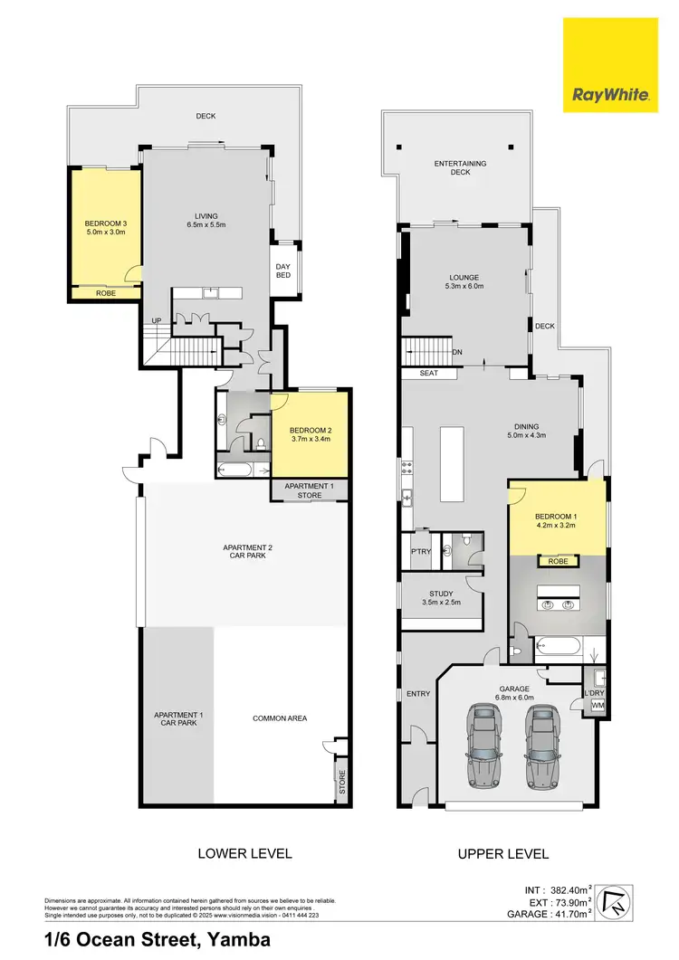 Floorplan of Homely apartment listing, 1/6 Ocean Street, Yamba NSW 2464