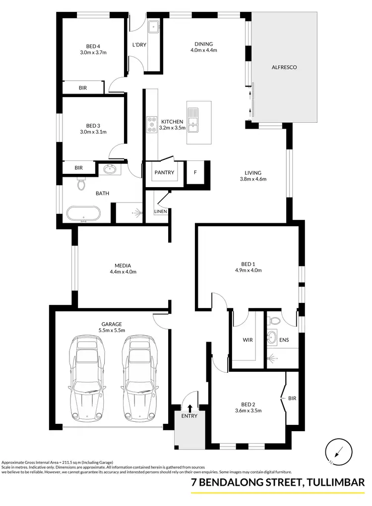 Floorplan of Homely house listing, 7 Bendalong Street, Tullimbar NSW 2527