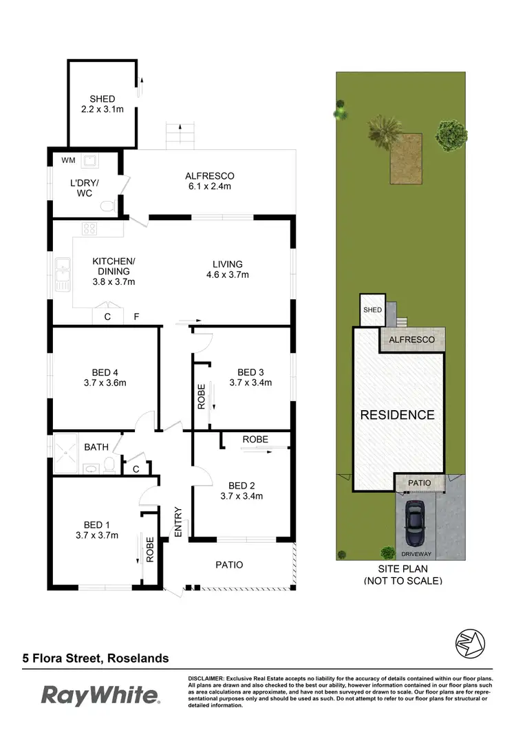Floorplan of Homely house listing, 5 Flora Street, Roselands NSW 2196