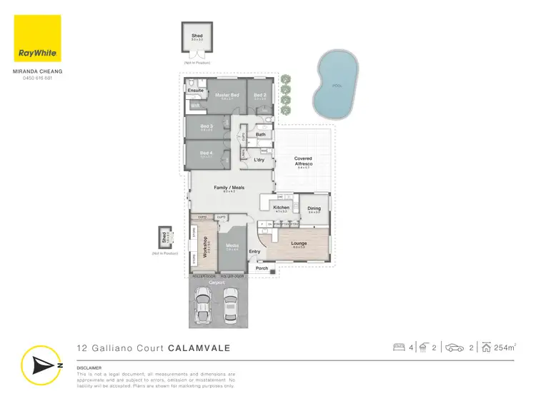 Floorplan of Homely house listing, 12 Galliano Court, Calamvale QLD 4116