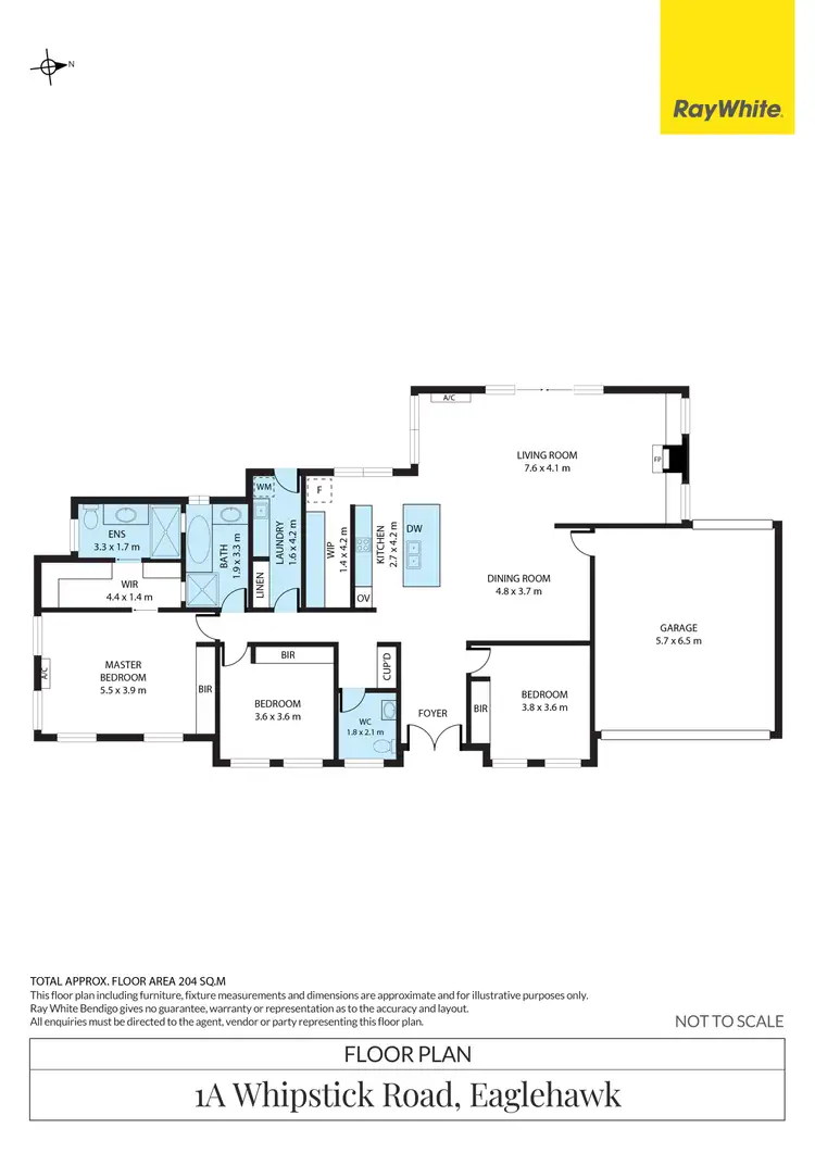 Floorplan of Homely house listing, 1A Whipstick Road, Eaglehawk VIC 3556