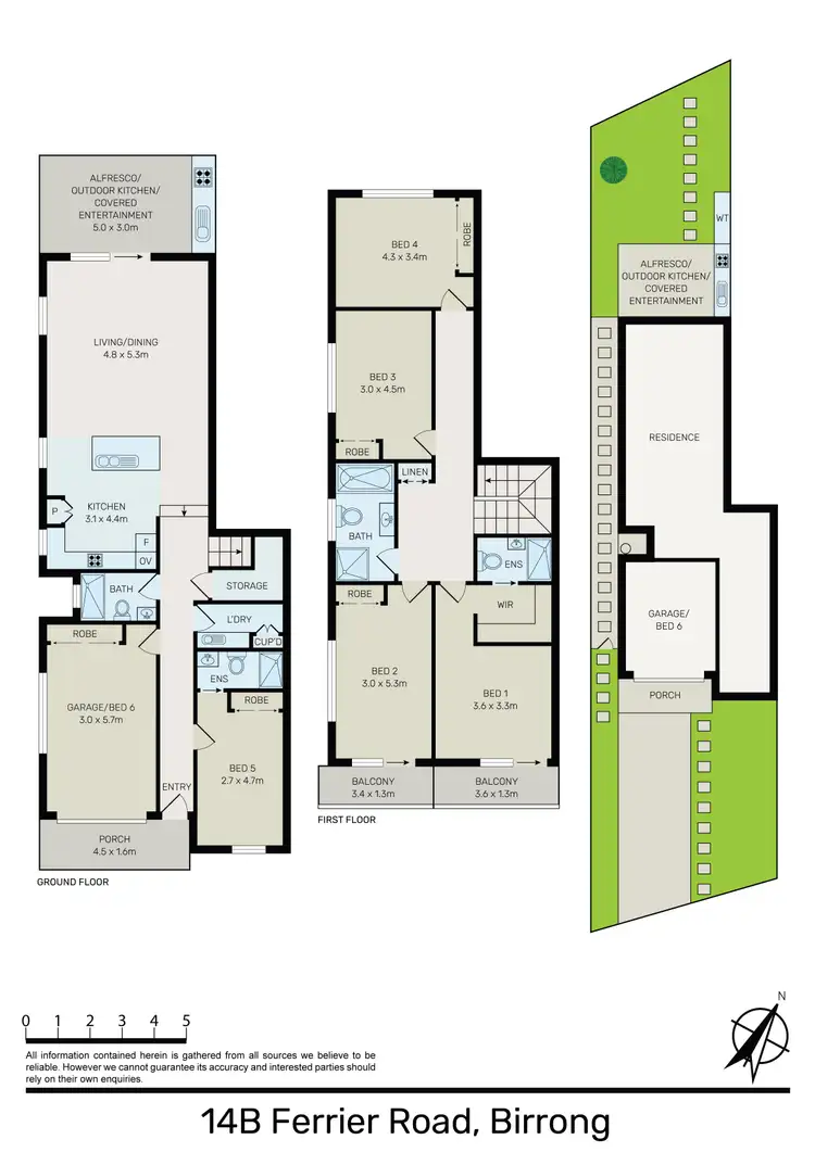 Floorplan of Homely semi-detached listing, 14B Ferrier Road, Birrong NSW 2143