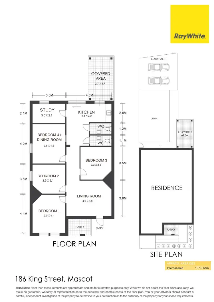 Floorplan of Homely house listing, 186 King Street, Mascot NSW 2020