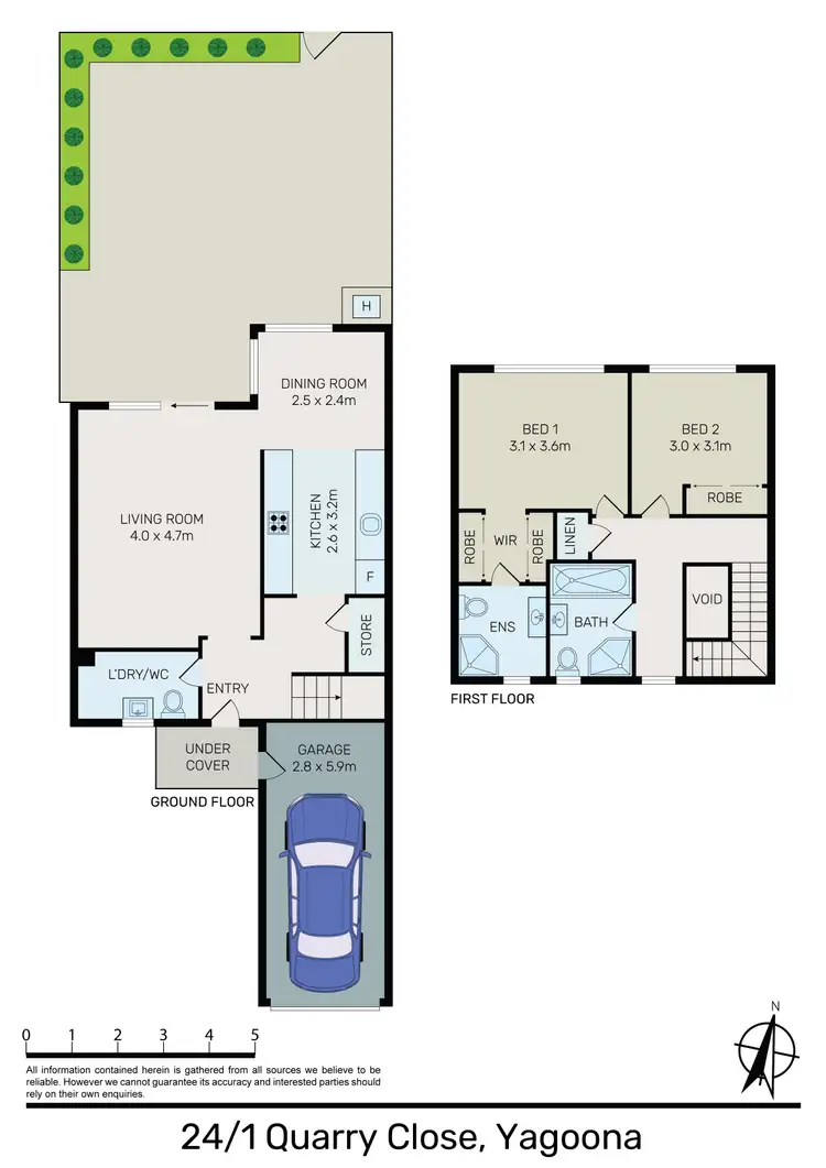 Floorplan of Homely townhouse listing, 24/1 Quarry Close, Yagoona NSW 2199