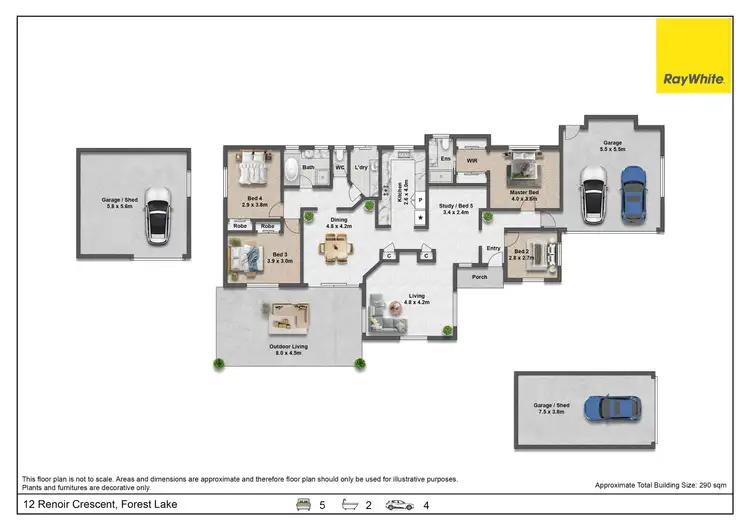 Floorplan of Homely house listing, 12 Renoir Crescent, Forest Lake QLD 4078