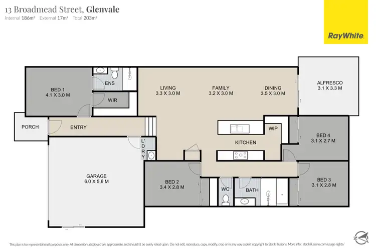 Floorplan of Homely house listing, 13 Broadmead Street, Glenvale QLD 4350